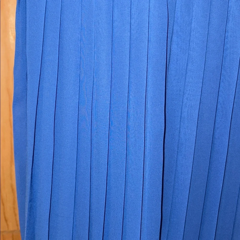 American Eagle Outfitters Sleeveless Pleated Blue Mini Dress Sz S